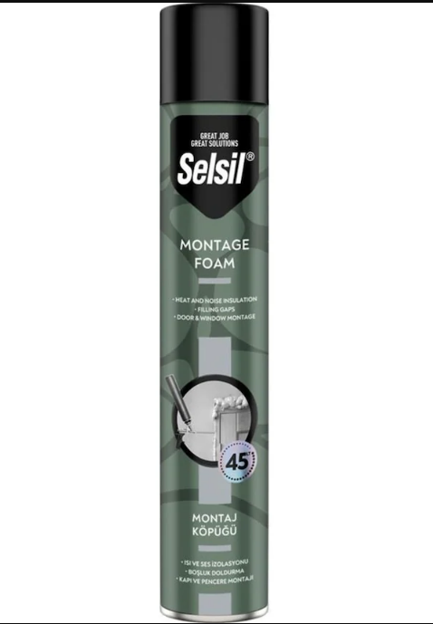 Selsil Poliüratan Montaj Köpüğü 750 ml  850 GR